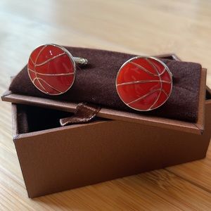 Basketball Cufflinks, ball Cufflinks, Men's Cufflinks, Sport Cufflinks NWOT